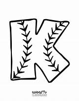 Baseball Softball Letter Woojr Sheet Craftjr Coloringhome Exactly Woo sketch template