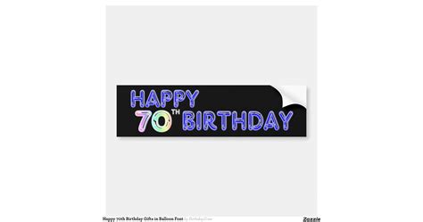 happy  birthday gifts  balloon font car bumper sticker zazzle