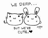 Derp Coloring Pages Duo Kawaii Deviantart Derpy Face Template Cute Sketch sketch template