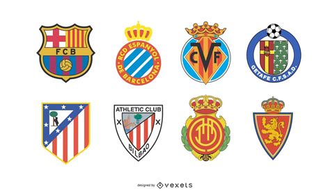 spanish football team logos vector