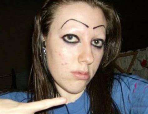 told  girl  eyebrows  drawn   high jokes