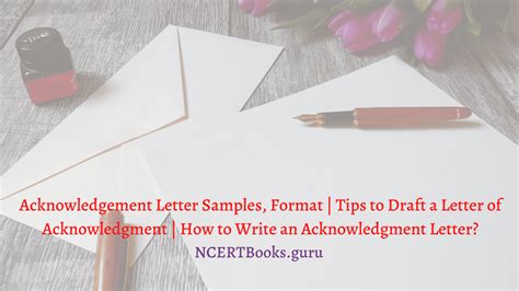 acknowledgement letter format samples   write