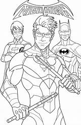 Nightwing Coloring Pages Printable sketch template