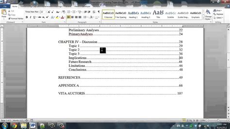 dissertation    format  table  contents youtube