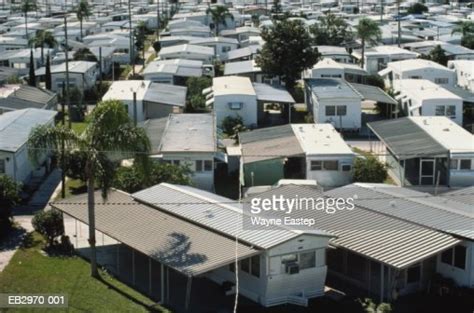 mobile home park sarasota florida usa elevated view high res stock photo getty images