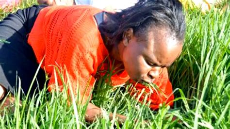 Pastor Makes Church Eat Grass To Get Closer To God