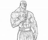 Sagat Kick Coloring Pages Another sketch template