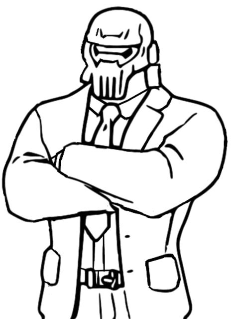 coloring page fortnite chapter  season  brutus ghost