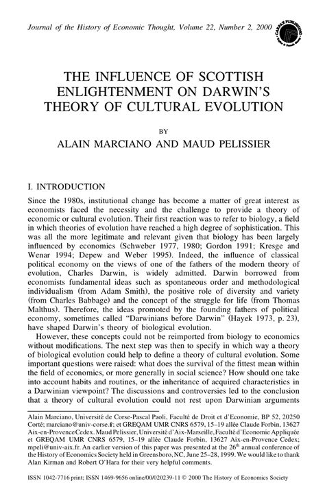 pdf the influence of scottish enlightenment on darwin s