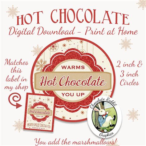 images  christmas hot cocoa label printable mickey mouse