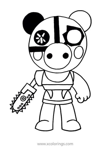 robby  piggy roblox coloring pages xcoloringscom