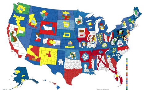 flags    state     county lines mapporn