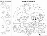 Look Coloring Pages Find Printable Totschooling Activities Hidden Kids Printables Kindergarten Preschool Fans Worksheets Toddler Worksheet Preschoolers Educational Objects Baby sketch template