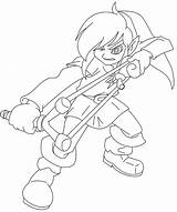Zelda Coloring Legend Pages Twilight Getdrawings sketch template
