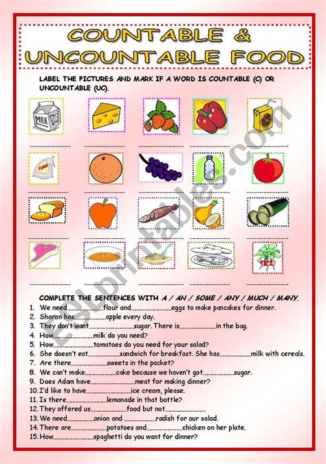 food exercises exercise poster