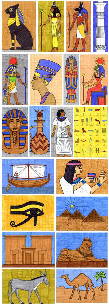 Ancient Egyptian Art Lesson How To Draw An Ancient Eg