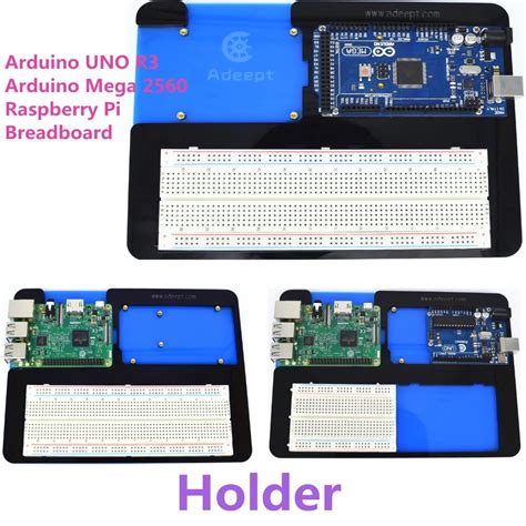 adeept acrylic    breadboard holder  arduino uno  mega raspberry pi   home