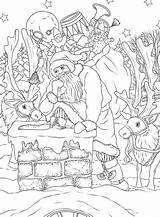 Nostalgisch Kerstmis Ausmalbilder Nostalgic Christmas sketch template