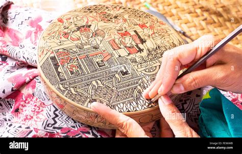 making antique asian handicraft stock photo alamy