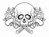 Coloring Skull Pages Cool Printable Easy Draw Popular sketch template