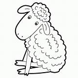 Lamb Clipart Sheep Clip Sitting Coloring Little Had Pages Mary Baby Lambs Down Cliparts Drawing Library Kindergarten Wikiclipart Vector Use sketch template
