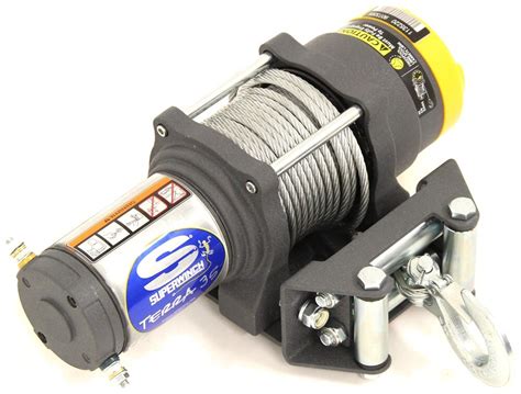 superwinch terra series atv winch wire rope roller fairlead  lbs superwinch electric