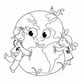 Coloring Earth Pages Planet Kids Planets Venus Childrens Cartoon Hugging Rocks Printable Save Print Color Crafts Children Getcolorings Mother Popular sketch template