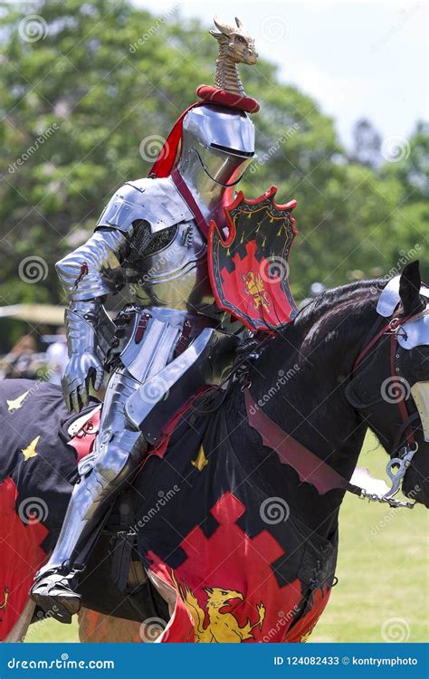 knight  medieval jousting tournament stock image image  armour folklore