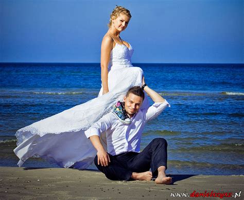 sesja ślubna na plaży fotograf daniel szysz fotografik fotograf do wynajęcia