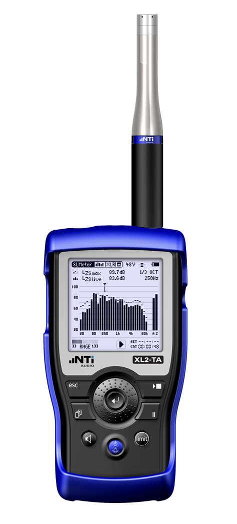 class  sound level meter  attached microphone