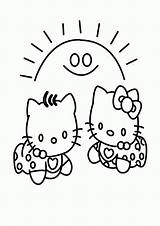 Kitty Hello Coloring Pages Baby Babies Printable Colouring Kids Books Choose Board sketch template