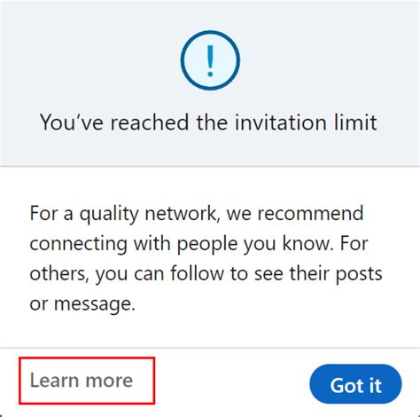 reached  connection invite limit  linkedin