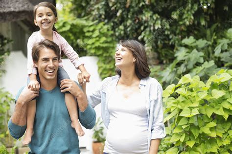 family walking  outdoors stock image  science