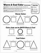 Worksheet Warm Cool Color Colors Worksheets Theory Wheel Printable Createartwithme Lesson Plans Worsheet Teachersnotebook Pencil Elements Colored Create Primary Class sketch template