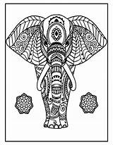 Mandala Elephant Coloring Pages Printable Kids Adults Collections Shop Contact Book sketch template