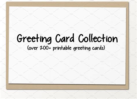 printable greeting card collection card templates creative market