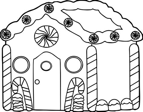 gingerbread house gingerbread house good coloring page wecoloringpagecom