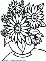 Pages Flowers Colouring Getcolorings Coloring Flower sketch template