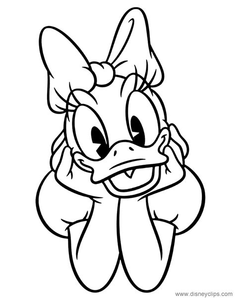 daisy duck coloring pages disneyclipscom