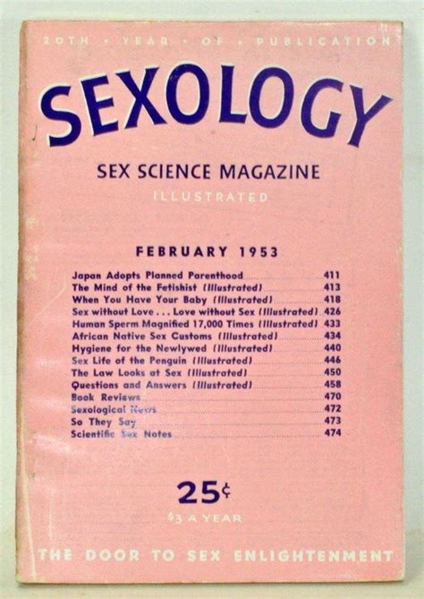 Sexology Sex Science Magazine An Authoritative Guide To Sex Education