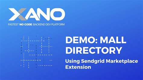 demo shopping mall directory  sendgrid marketplace extension youtube
