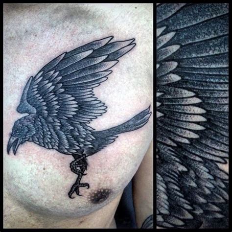 40 Traditional Crow Tattoo Designs For Men Old School Birds