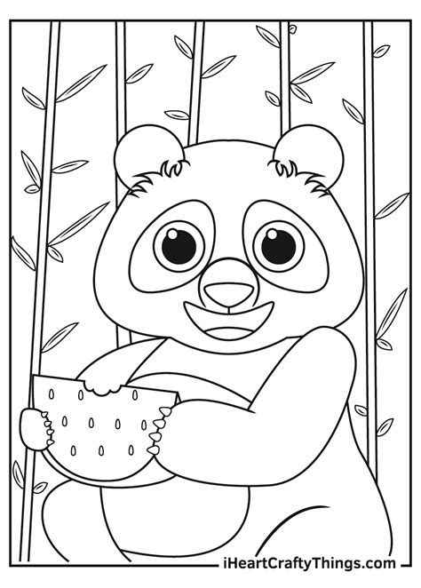 panda coloring pages perfect  kids   ages art