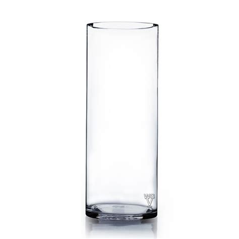 Cylinder Clear Glass Vase 4 Inches By 12 Vases Glass Floor Vase
