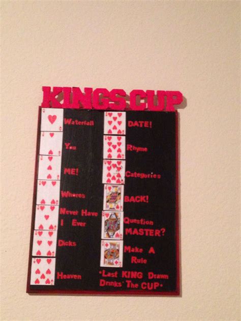 kings cup rules a drinking card game house rules may apply