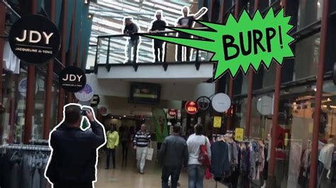 extreme burping in public 9 with friends terrorising the shopping mall youtube