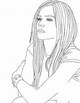 Coloring Pages Avril People Lavigne Girl Realistic Colorear Caricaturas Para sketch template