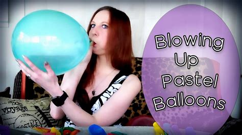Blowing Up 6 Pastel Balloons With My Mouth Balloon Asmr Balloon