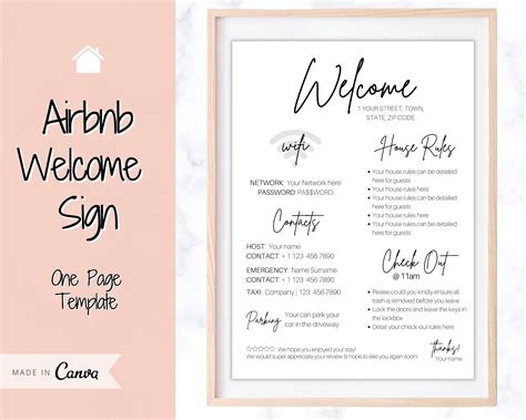 printable airbnb  letter template printable blank world