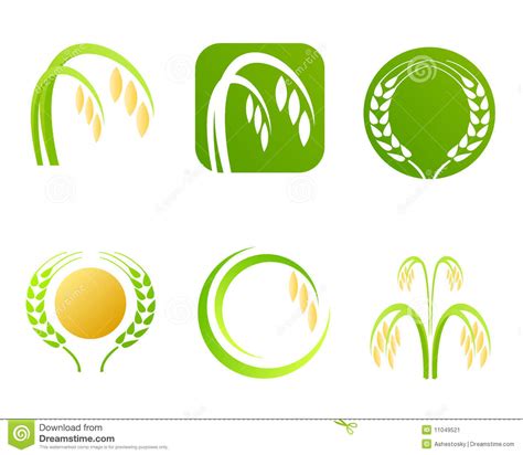 Rice Industry Logo And Symbols Stock Image Image 11049521